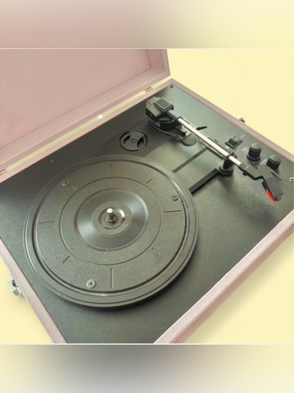 Crosley Portable Turntable in Pink and Black
